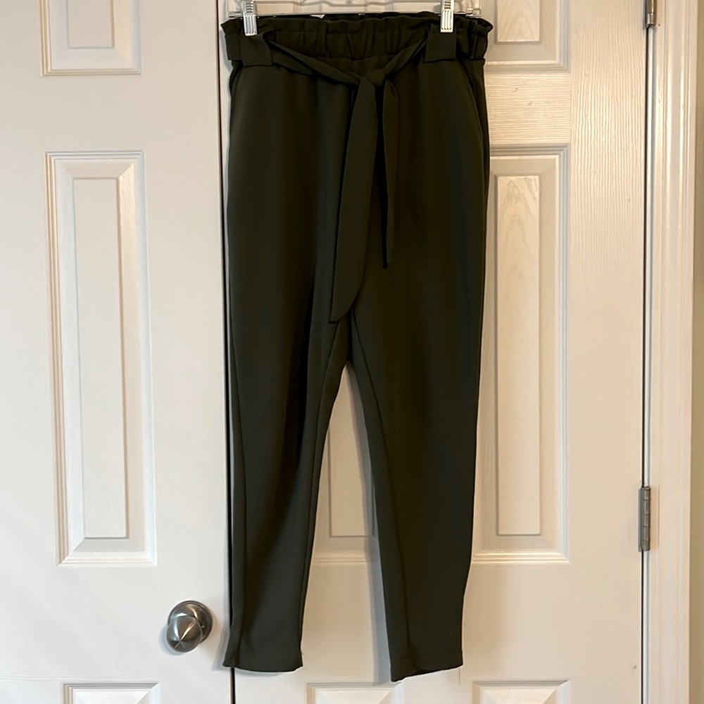 Pink Dot Paper-bag Pants